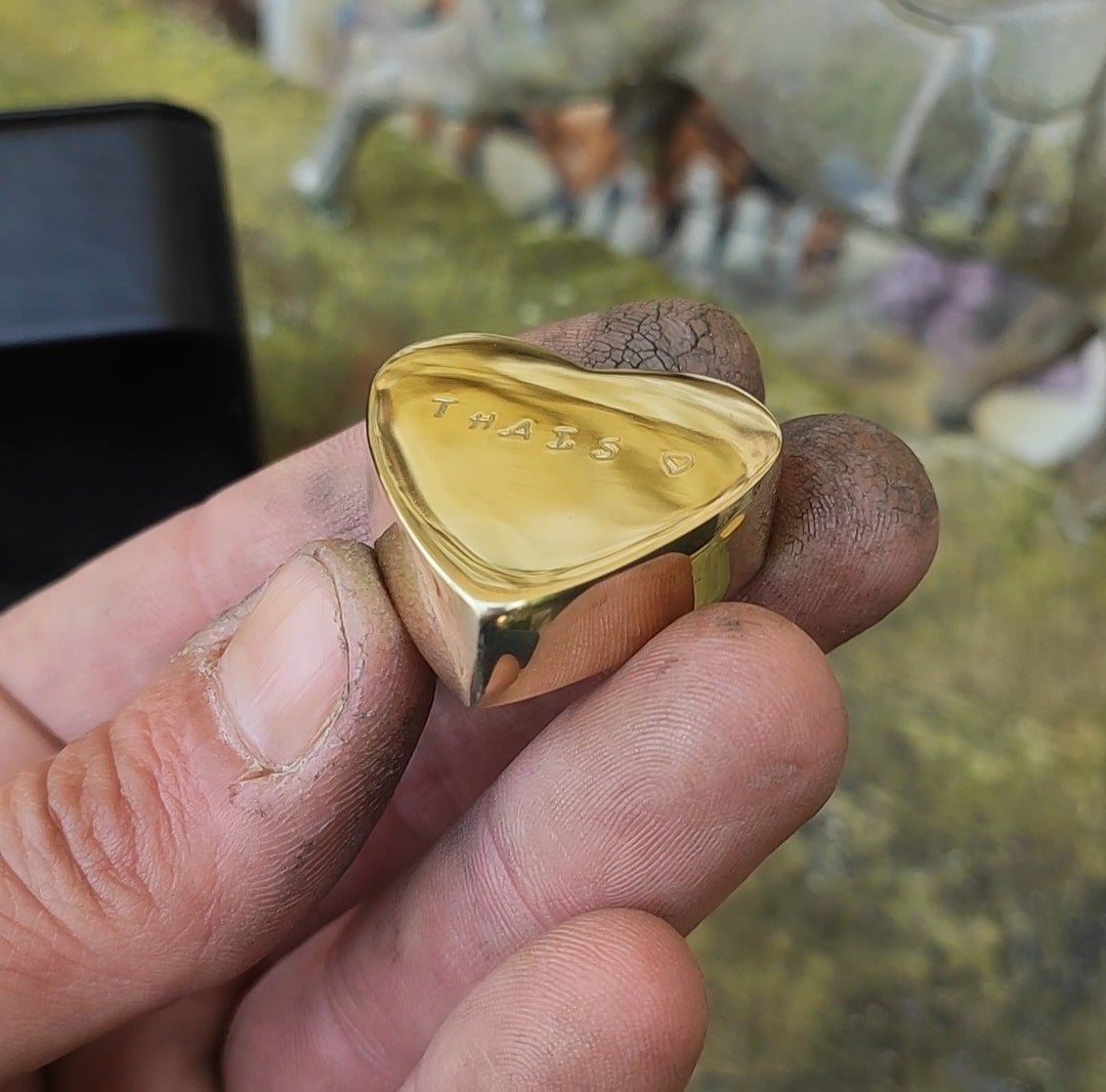 Coeur en or nordique à personnaliser