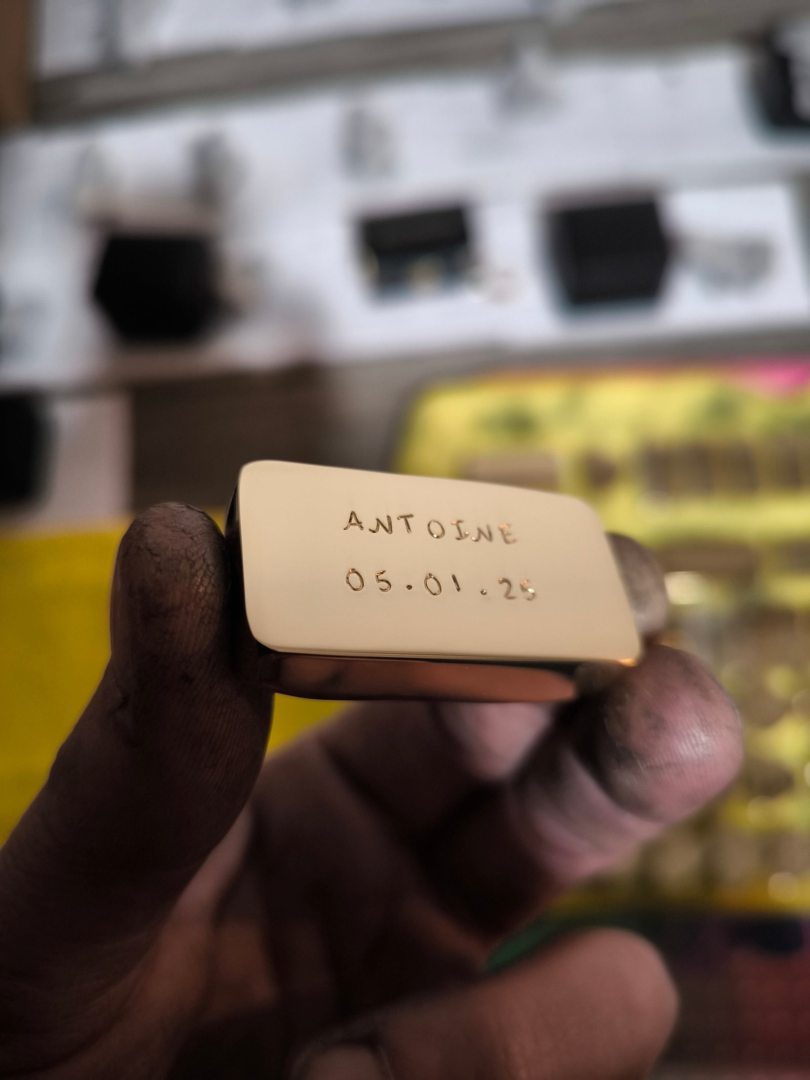 Lingot de 75 grammes à personnaliser