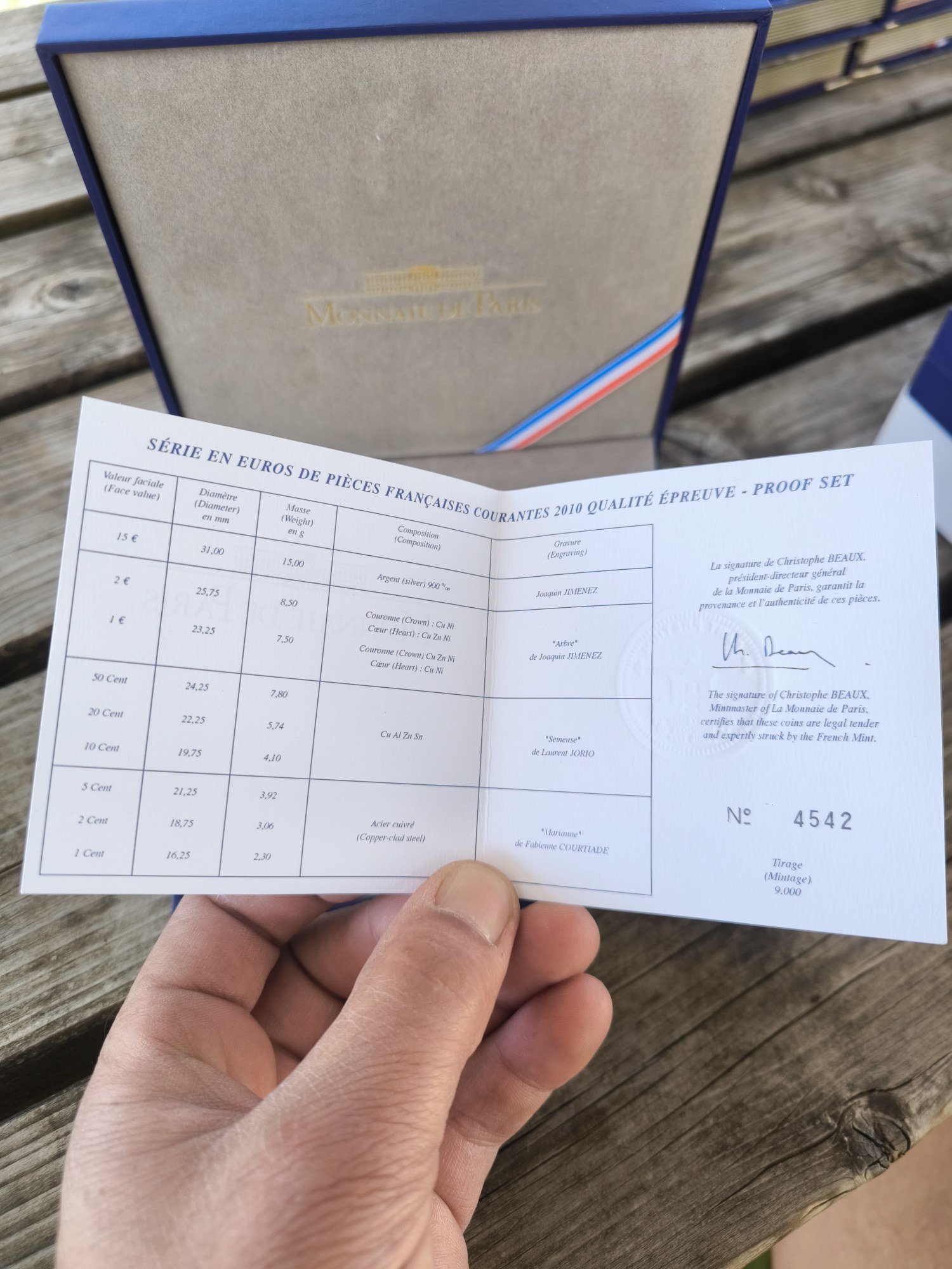 Coffret BE France 2010 — Série Euros Belle Épreuve avec 15 € Argent, Monnaie de Paris - Image 2