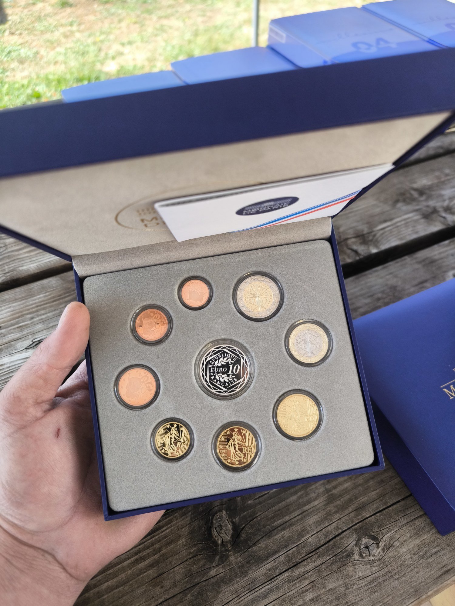 Coffret BE France 2012 — Série Euros Belle Épreuve avec 10 € Argent « Hercule », Monnaie de Paris - Image 3