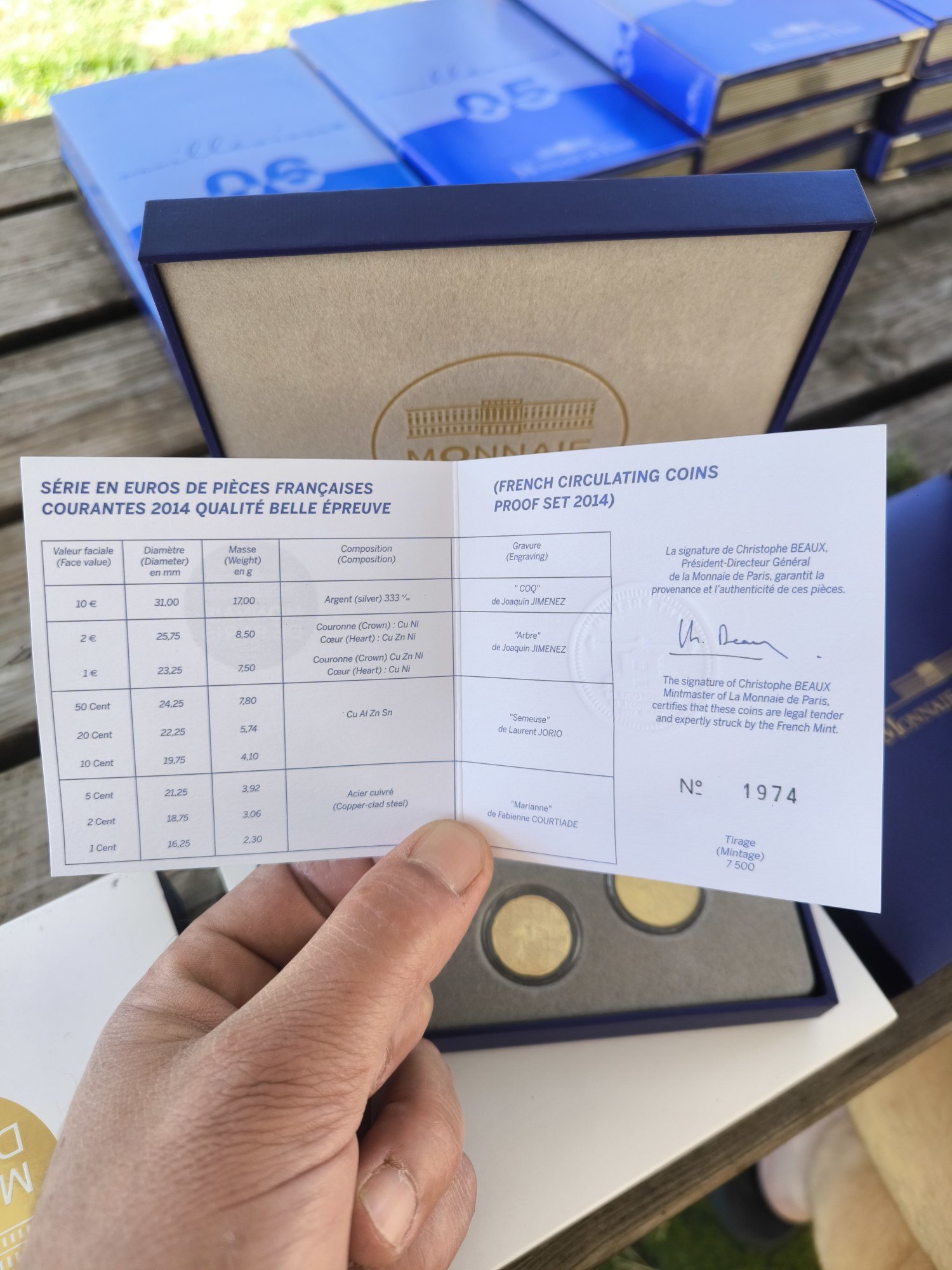 Coffret BE France 2014 — Série Euros Belle Épreuve avec 10 € Argent « Coq », Monnaie de Paris - Image 3