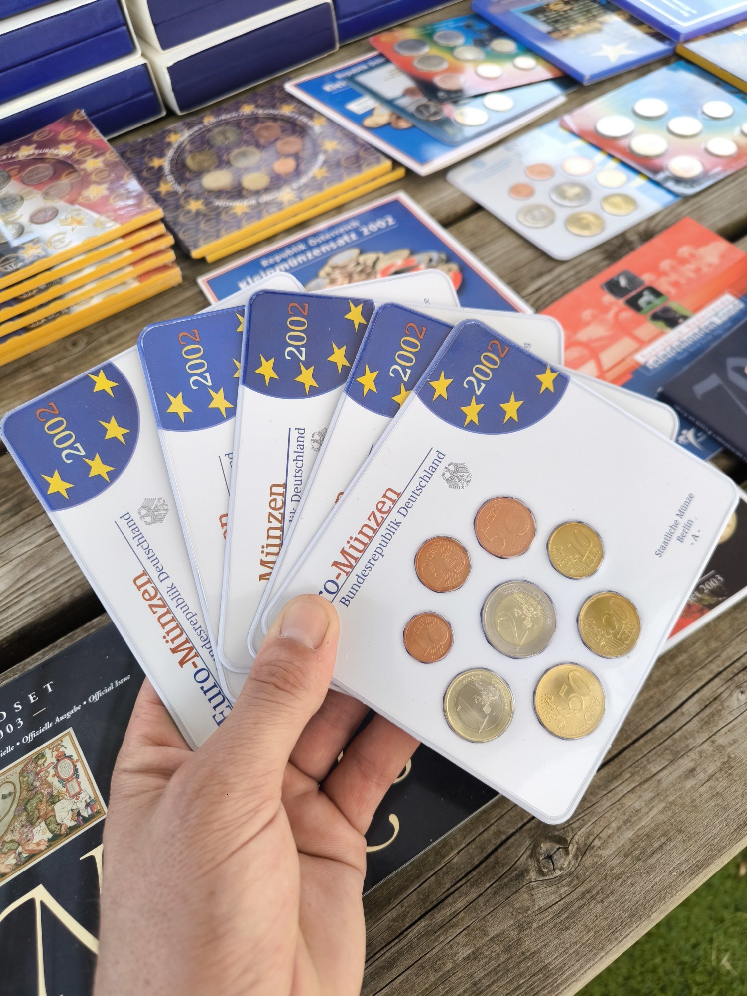 Coffret Complet Allemagne 2002 — Les 5 Ateliers de Frappe (A, D, F, G, J), Première Émission de l'Euro