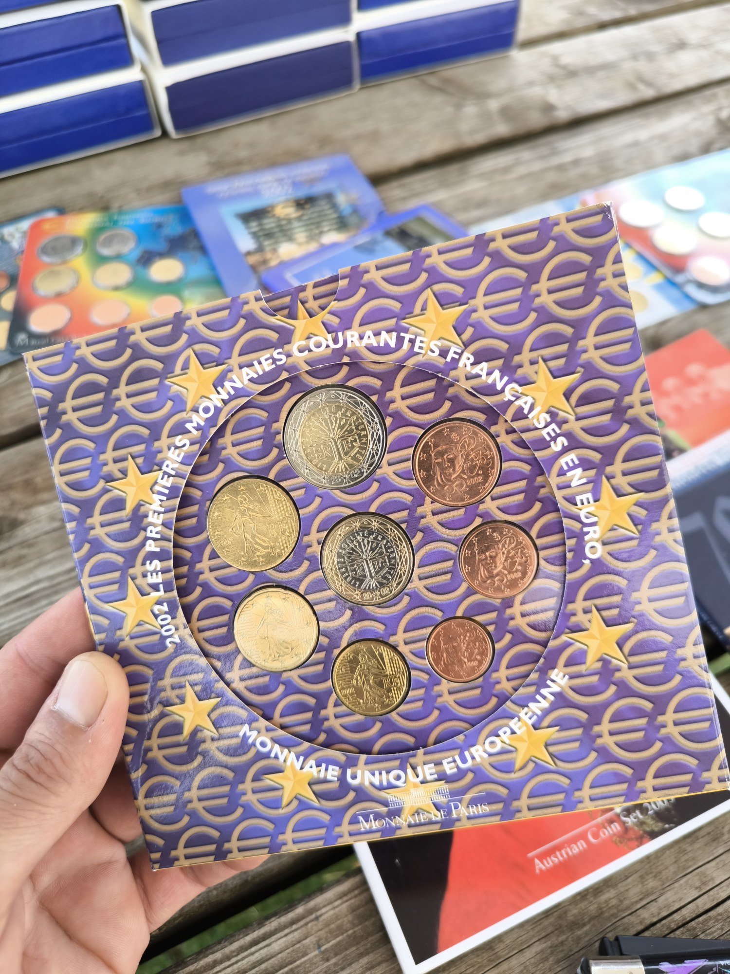 Coffret France 2002 — Premières Monnaies Courantes Françaises en Euro, Monnaie de Paris