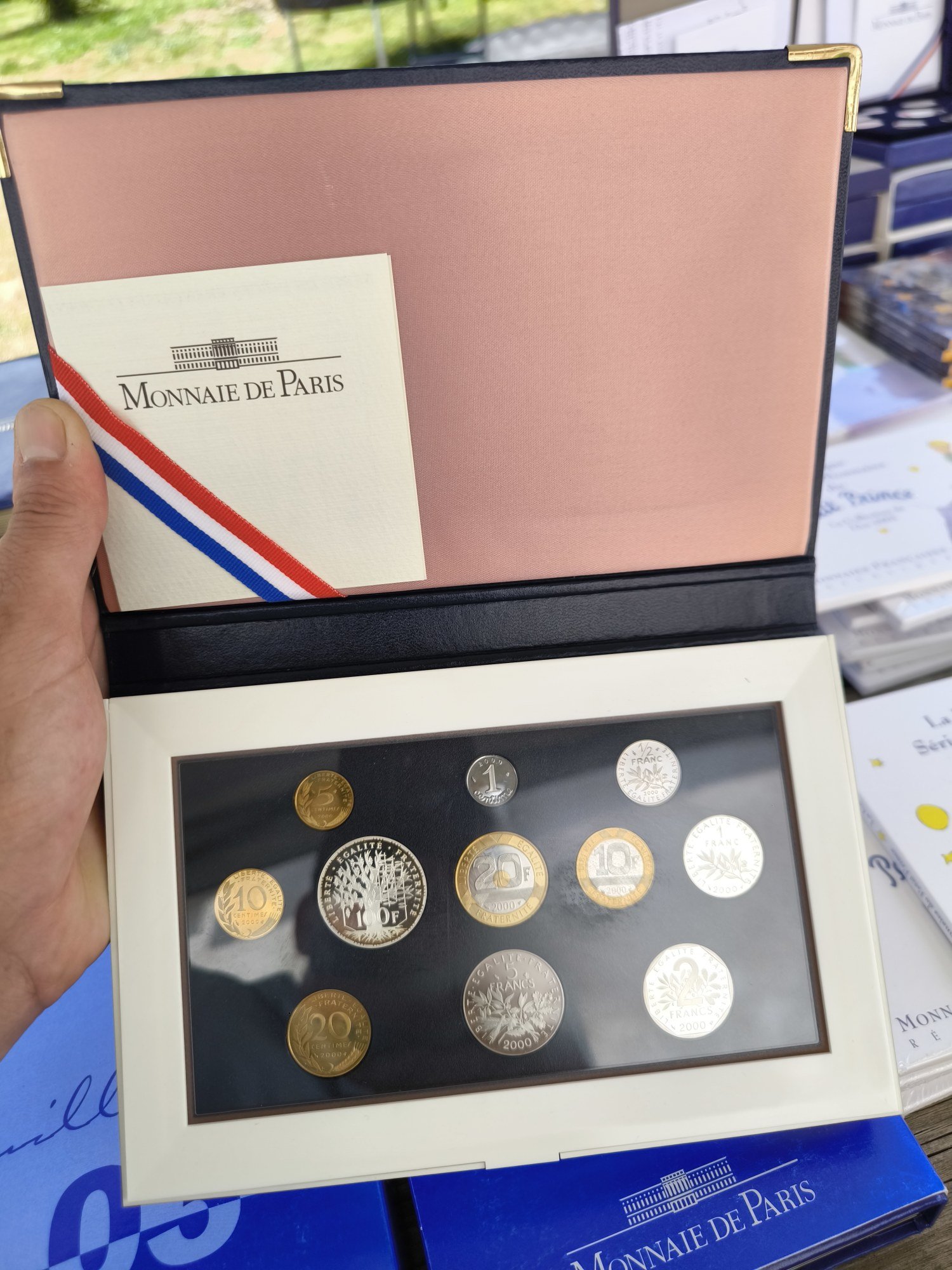 Coffret Belle Épreuve Monnaie de Paris 2000 — Écrin Cuir, Série Complète - Image 3