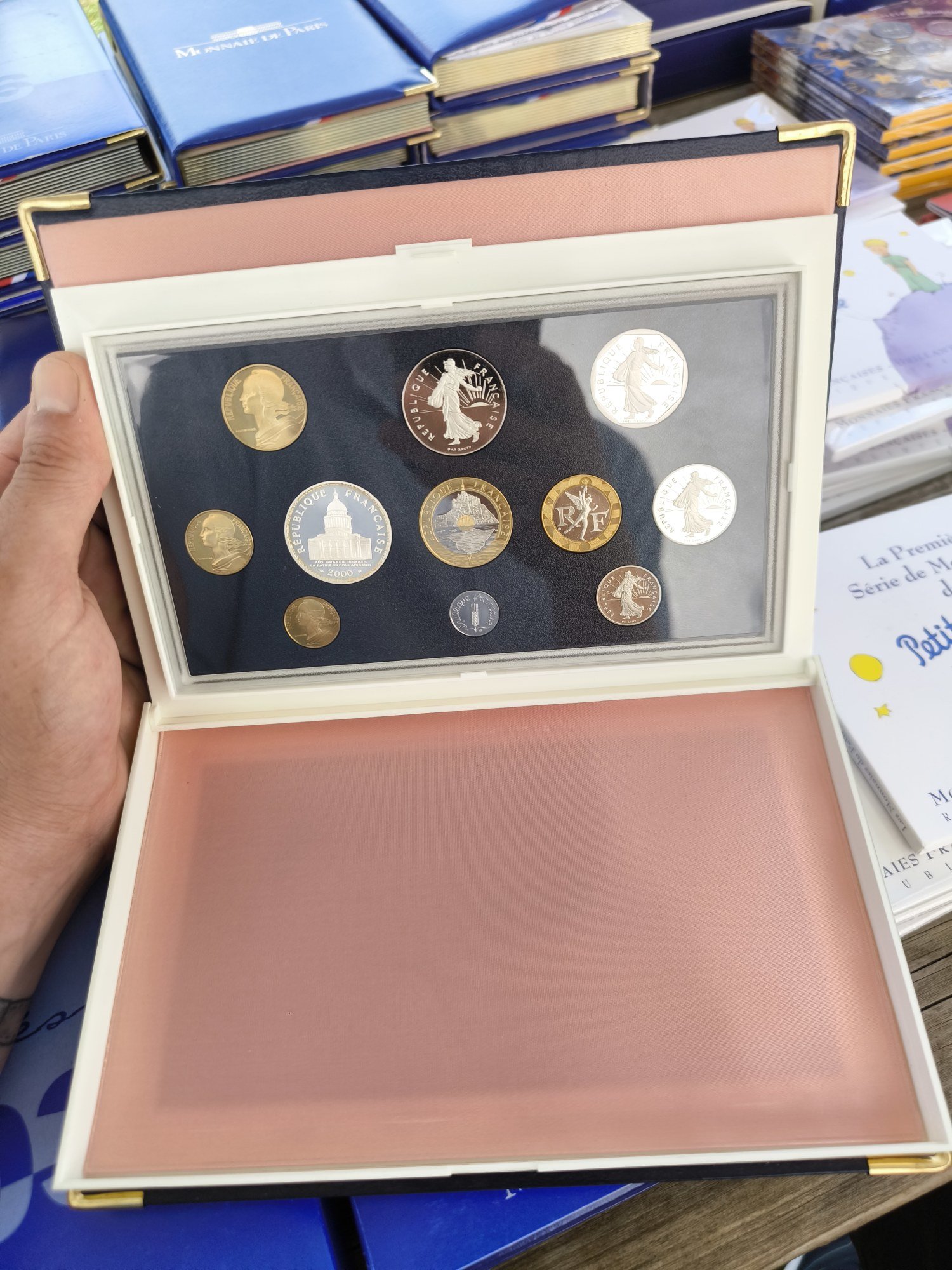 Coffret Belle Épreuve Monnaie de Paris 2000 — Écrin Cuir, Série Complète - Image 2