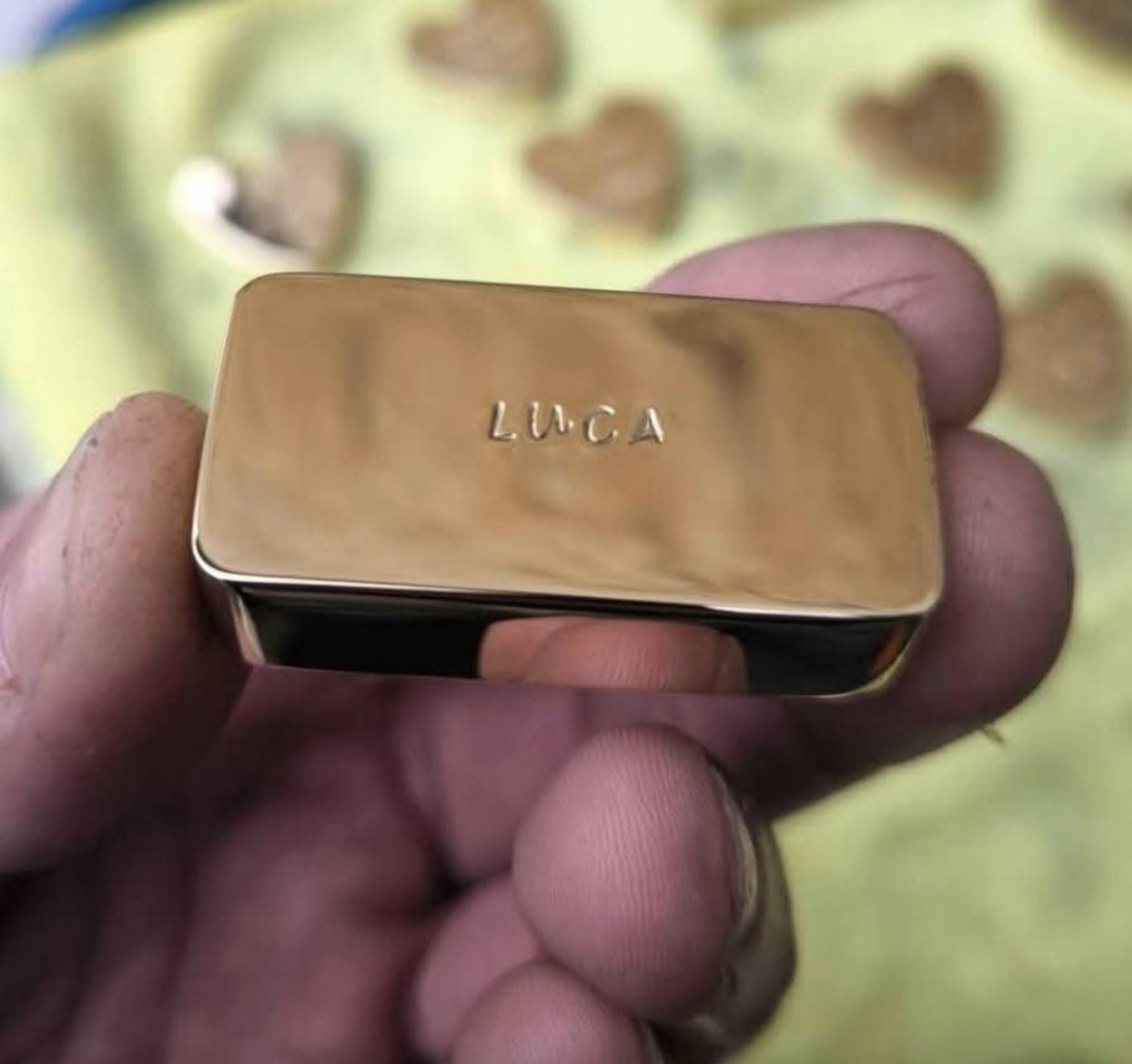 Lingot de 75 grammes avec écrin coffre personalisé - Image 2