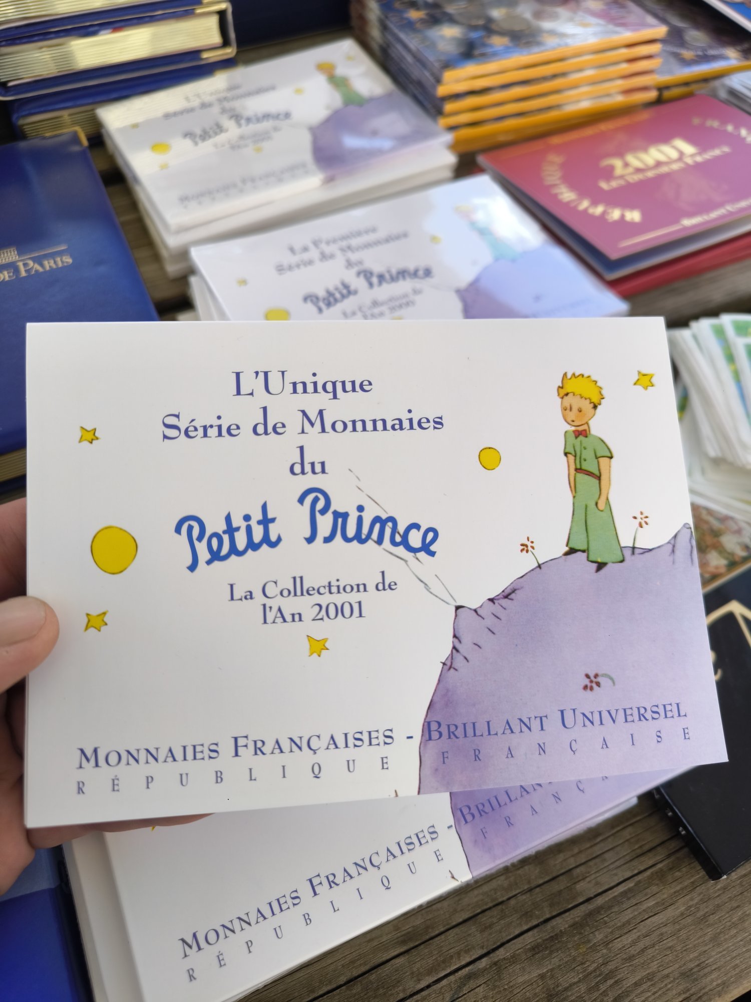 Coffret Officiel BU 2001 Monnaie de Paris – "Le Petit Prince" (Version Vierge / Derniers Francs)