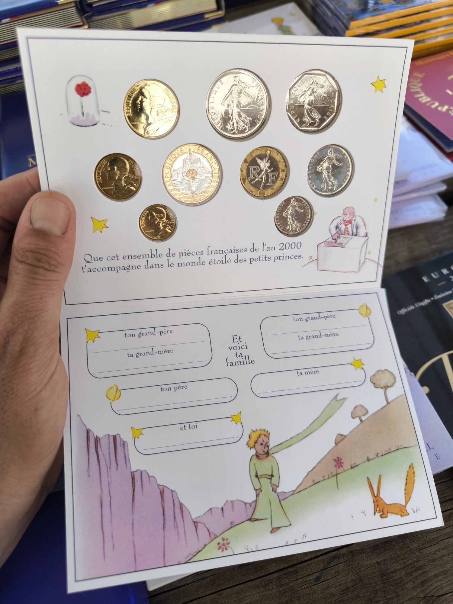 Coffret Officiel BU 2000 Monnaie de Paris – "Le Petit Prince" (Première Série - Version Vierge) - Image 2